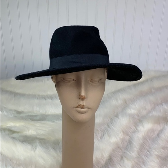 Vintage Accessories - VINTAGE: Wool Wide Brim Hat